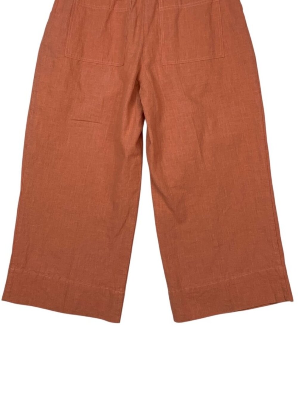 Anthropologie En Saison Jasper Pant XS Coral Wide Leg High Rise Belted - Picture 14 of 16